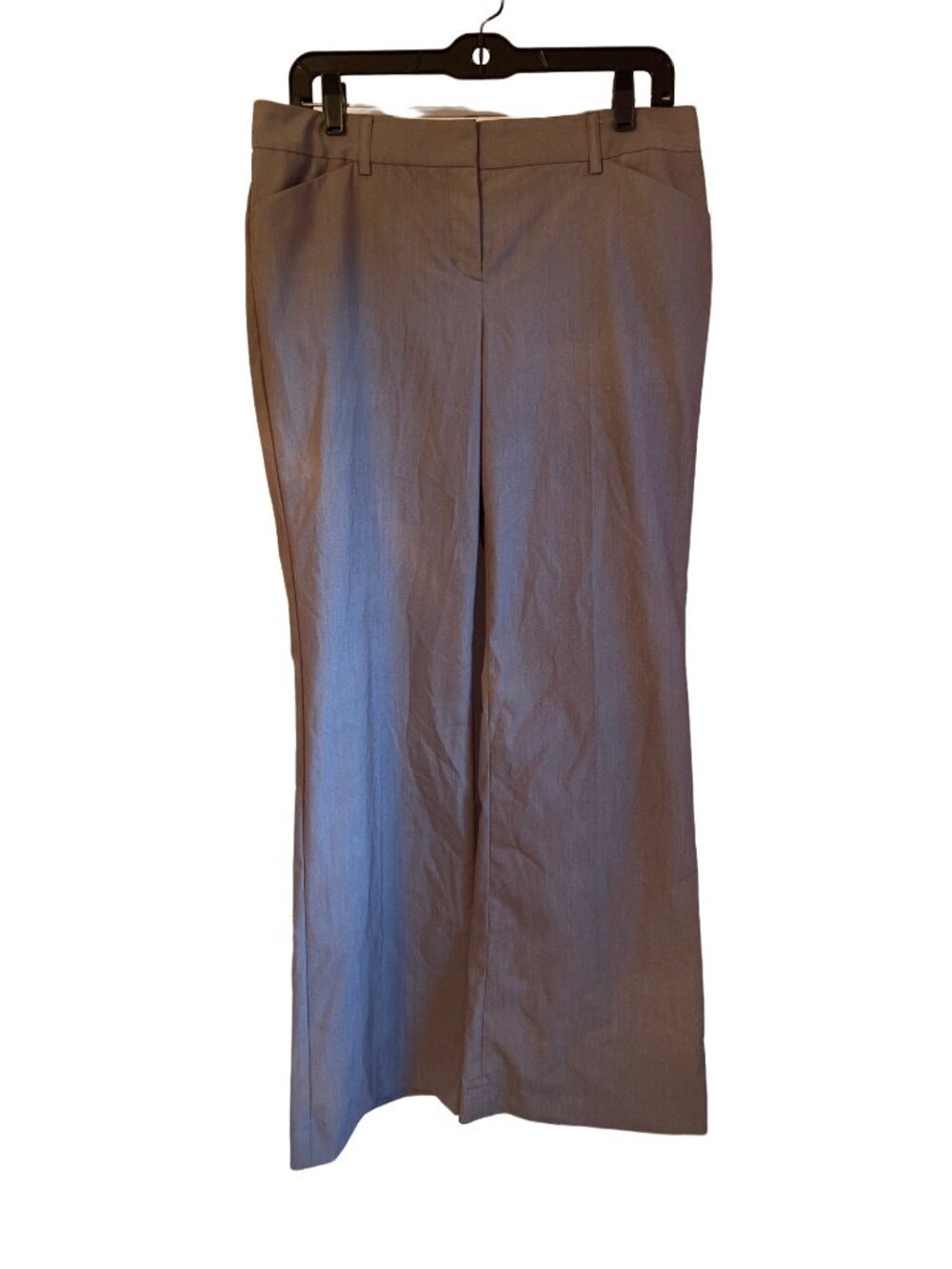 Express Design Studio Editor Womens Dress Pants Size 8 Gray Flat Front Office We